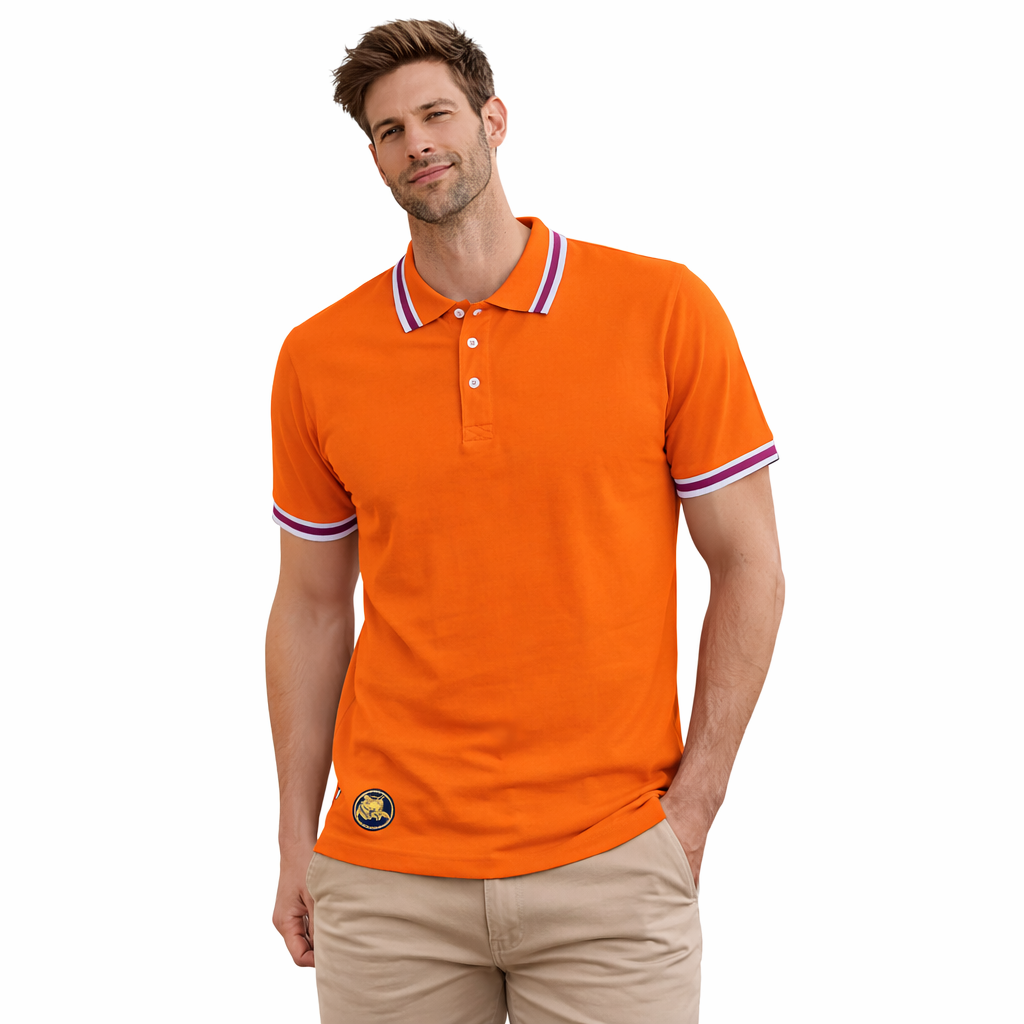 Men's Polo T-Shirt Orange
