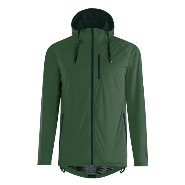 VESTE DE PLUIE ADULTE GIST MICRON WATERPROOF 15 MICRON AVEC CAPUCHE VERT KAKI