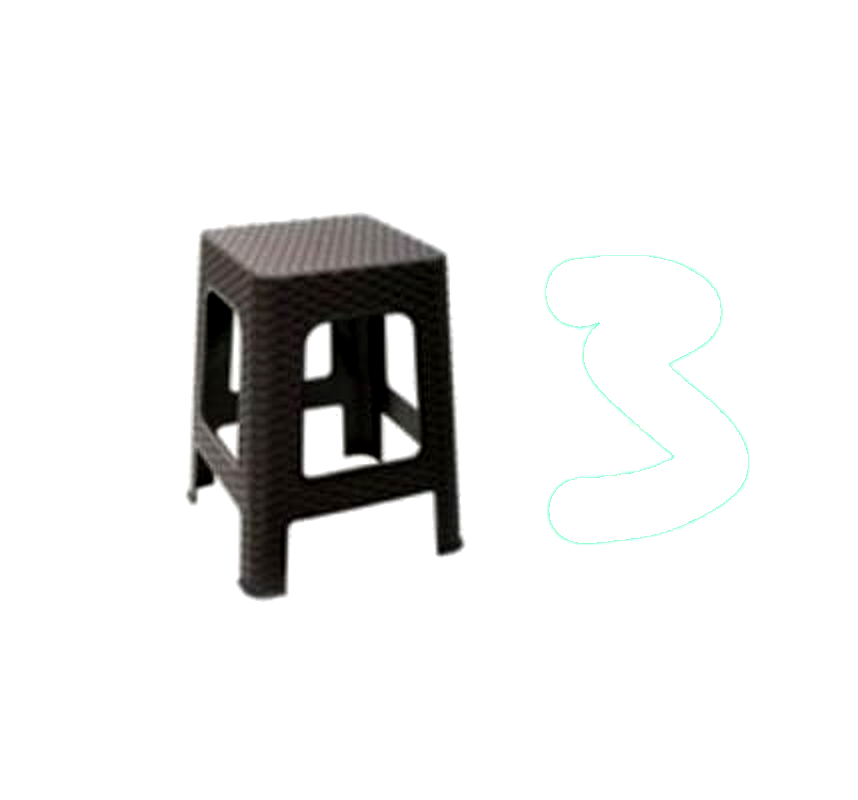 Banco de Plástico Rattan en Arriendo