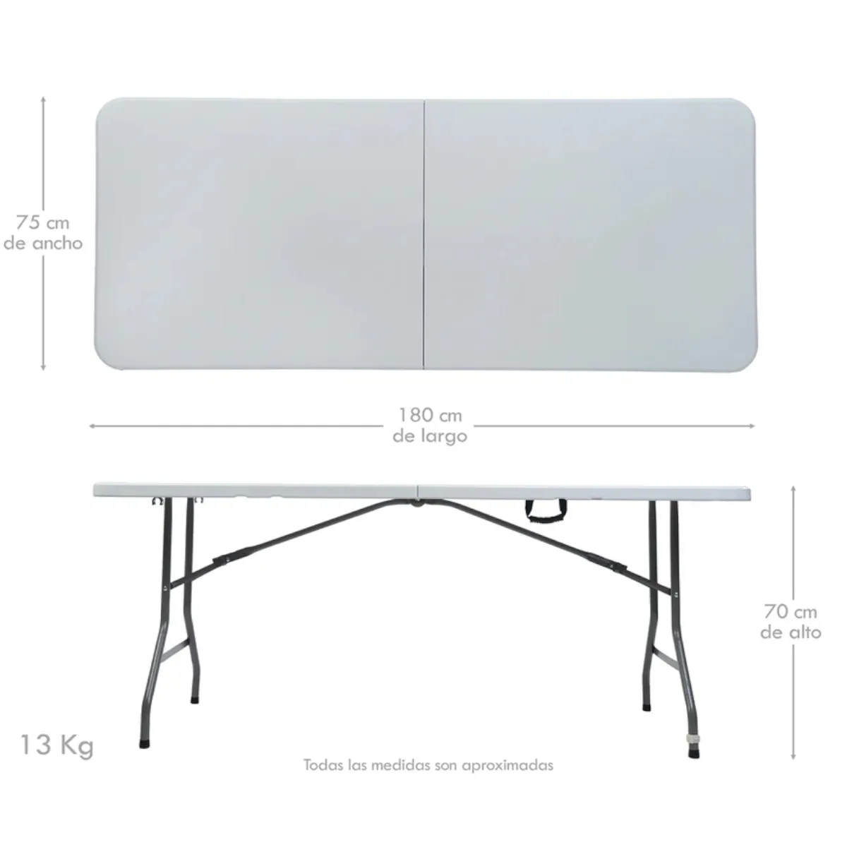 Mesa Plegable Rectangular