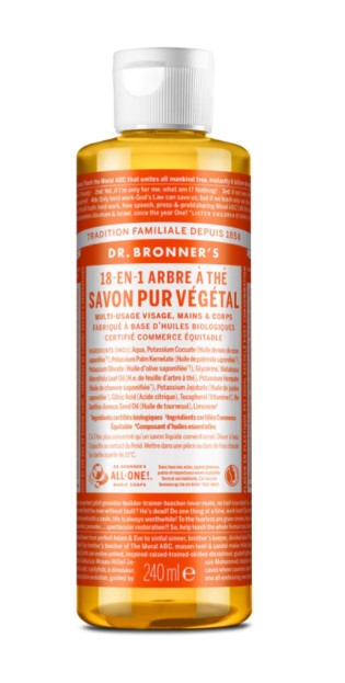 078 - Savon Liquide Pur Végétal - 18 en 1 - Multi-Usage 240ml