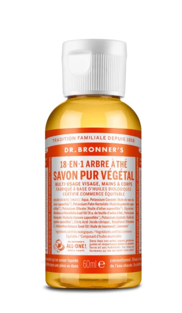 081 - Savon Liquide Pur Végétal - 18 en 1 - Multi-Usage 60ml