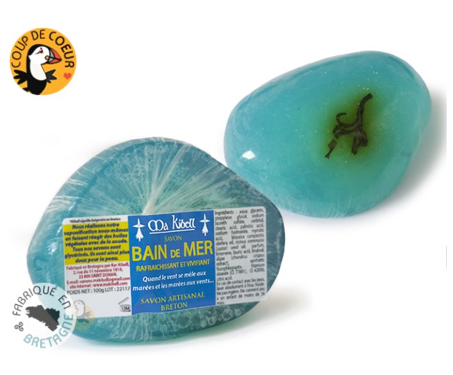 158 - Savon Bord de Mer - Rafraîchissant et Vivifiant Bleu 100gr