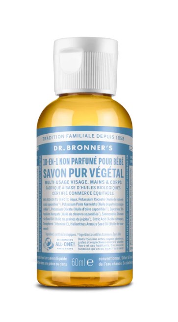 081 - Savon Liquide Pur Végétal - 18 en 1 - Multi-Usage 60ml