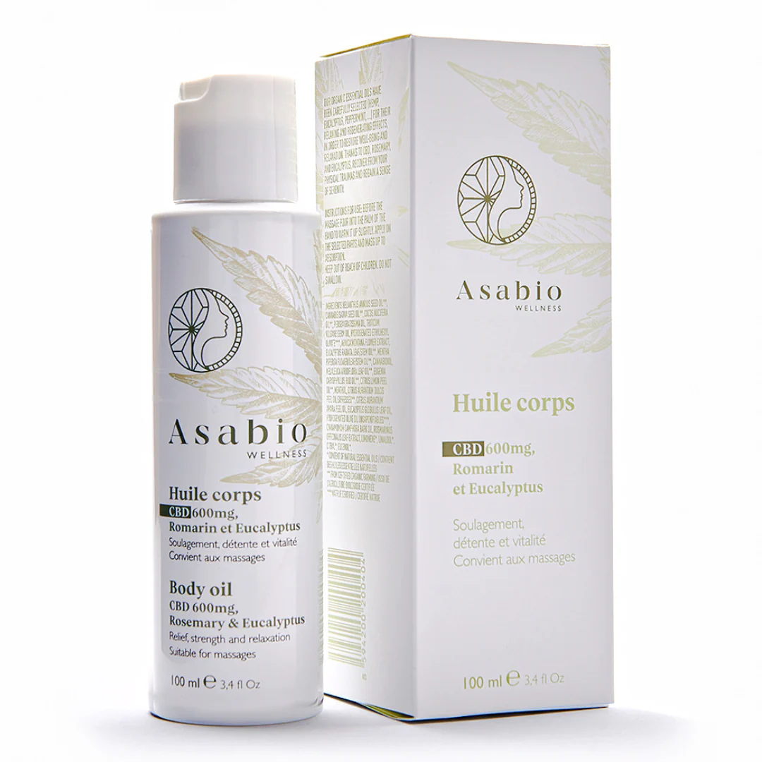 121 - Huile de Massage pour le Corps - CBD 600mg - 100ml