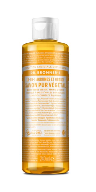 079 - Savon Liquide Pur Végétal - 18 en 1 - Multi-Usage 240ml