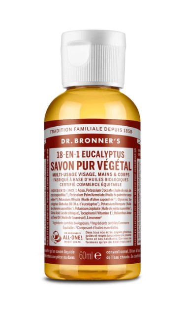 082 - Savon Liquide Pur Végétal - 18 en 1 - Multi-Usage 60ml