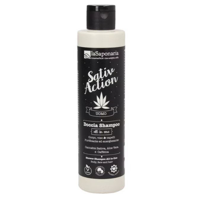 208 - Shampoing Douche Sativa All in One 200ml 