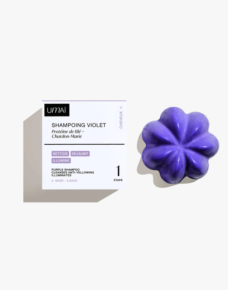 096 - Shampoing Violet - Protéine de Blé + Charbon Marie 80gr