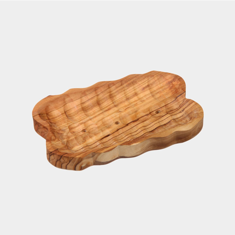 184 - Porte Savon en Bois d'Olivier - 125cm