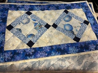 Winter Holiday Quilted Placemat - set of 6