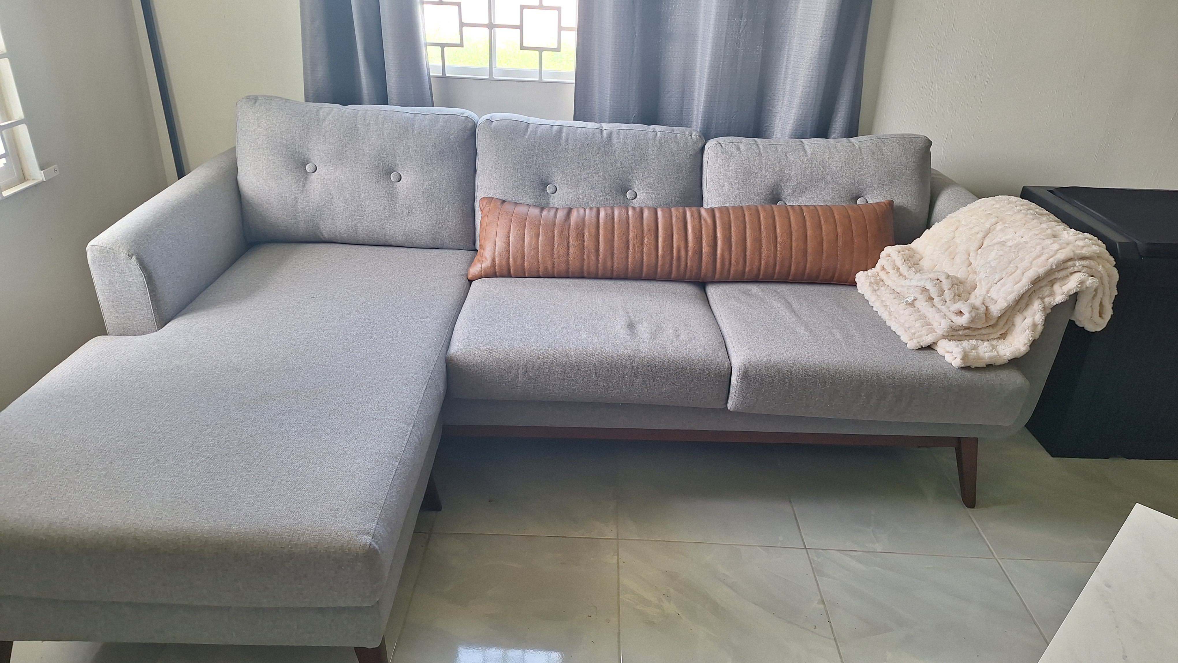 Grey Sectional 2 Pieces