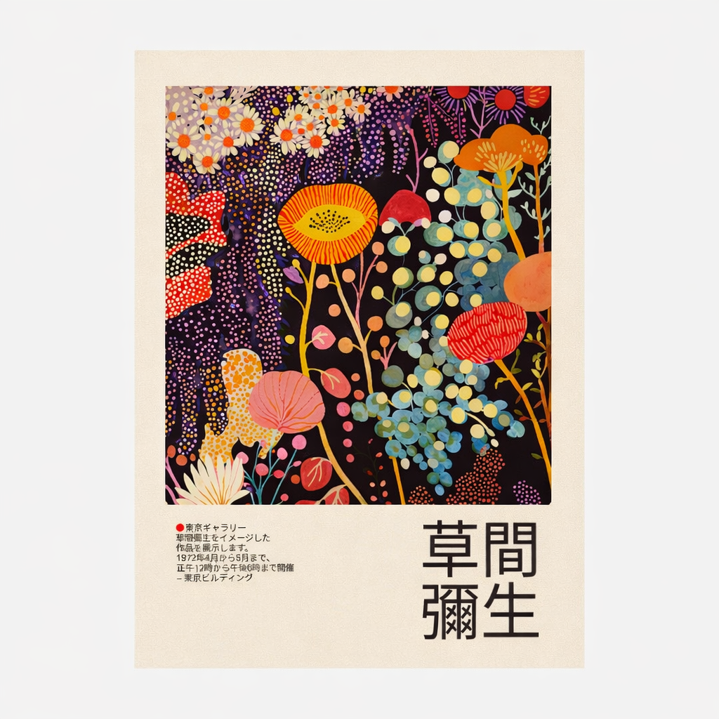 Affiche artistique florale   contemporaine · Série artistique · Inspiration japonaise