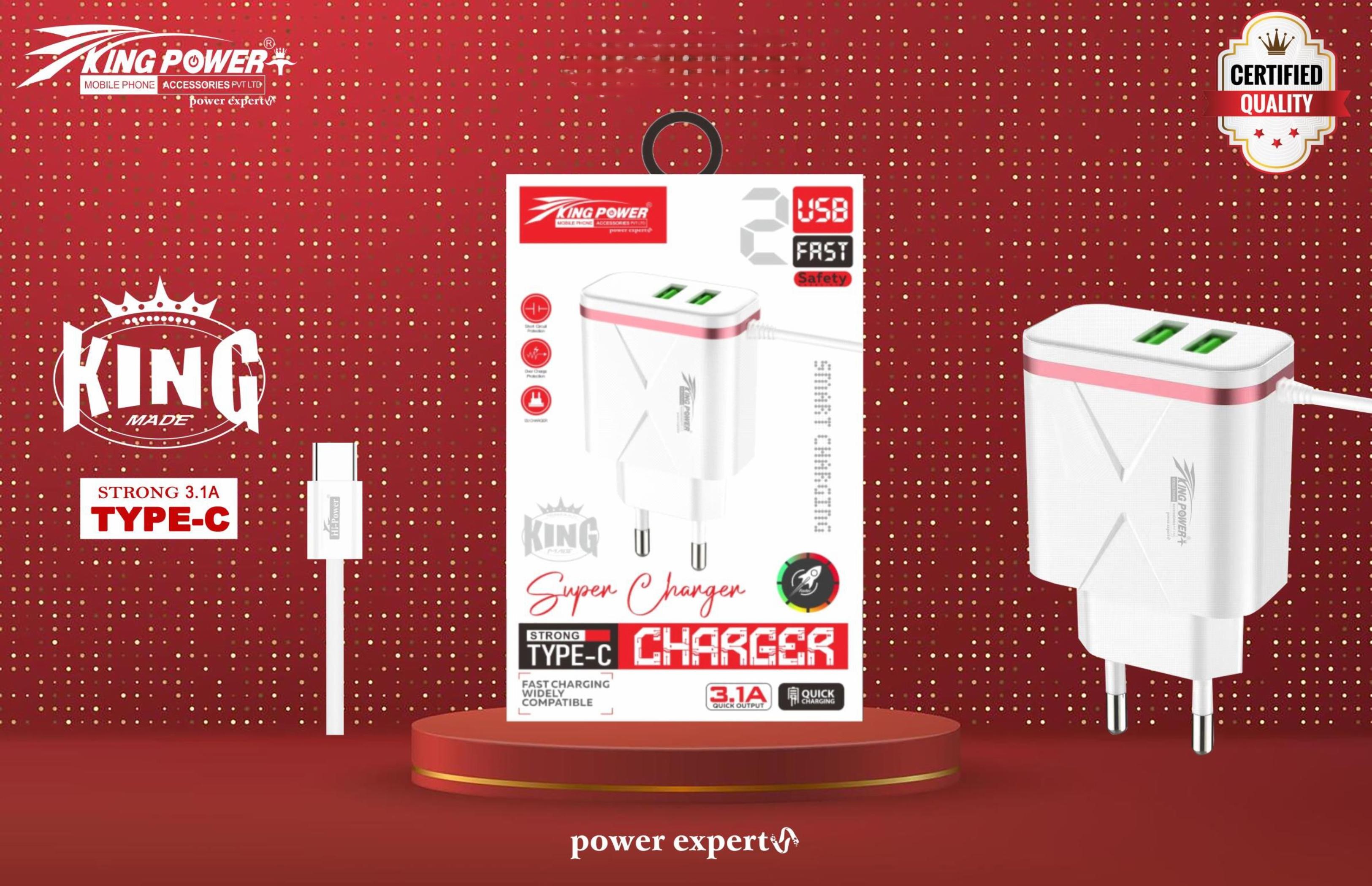 King Power+ Type-C Charger