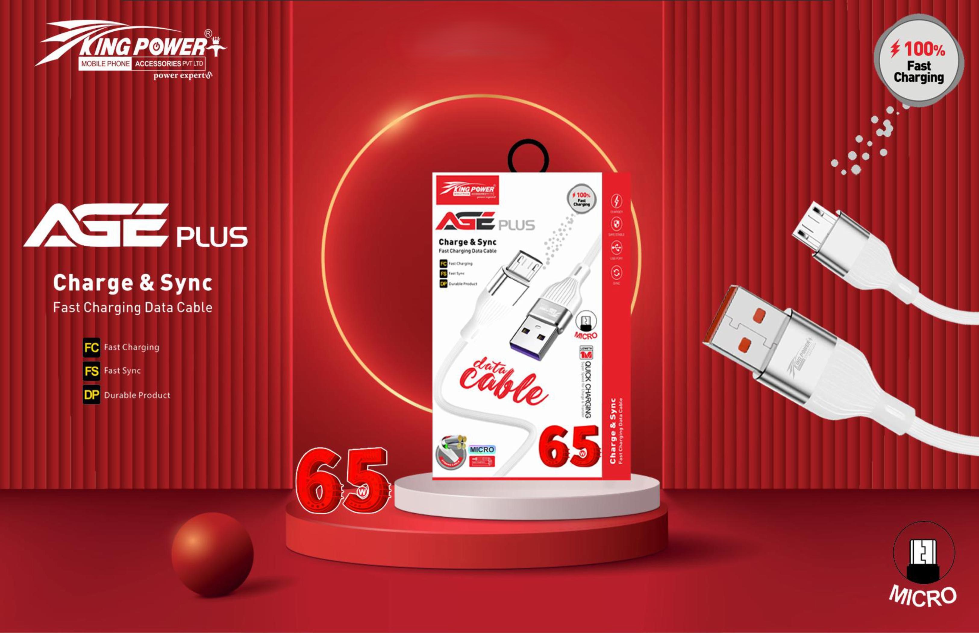 AGE Plus Fast Charging Data Cable