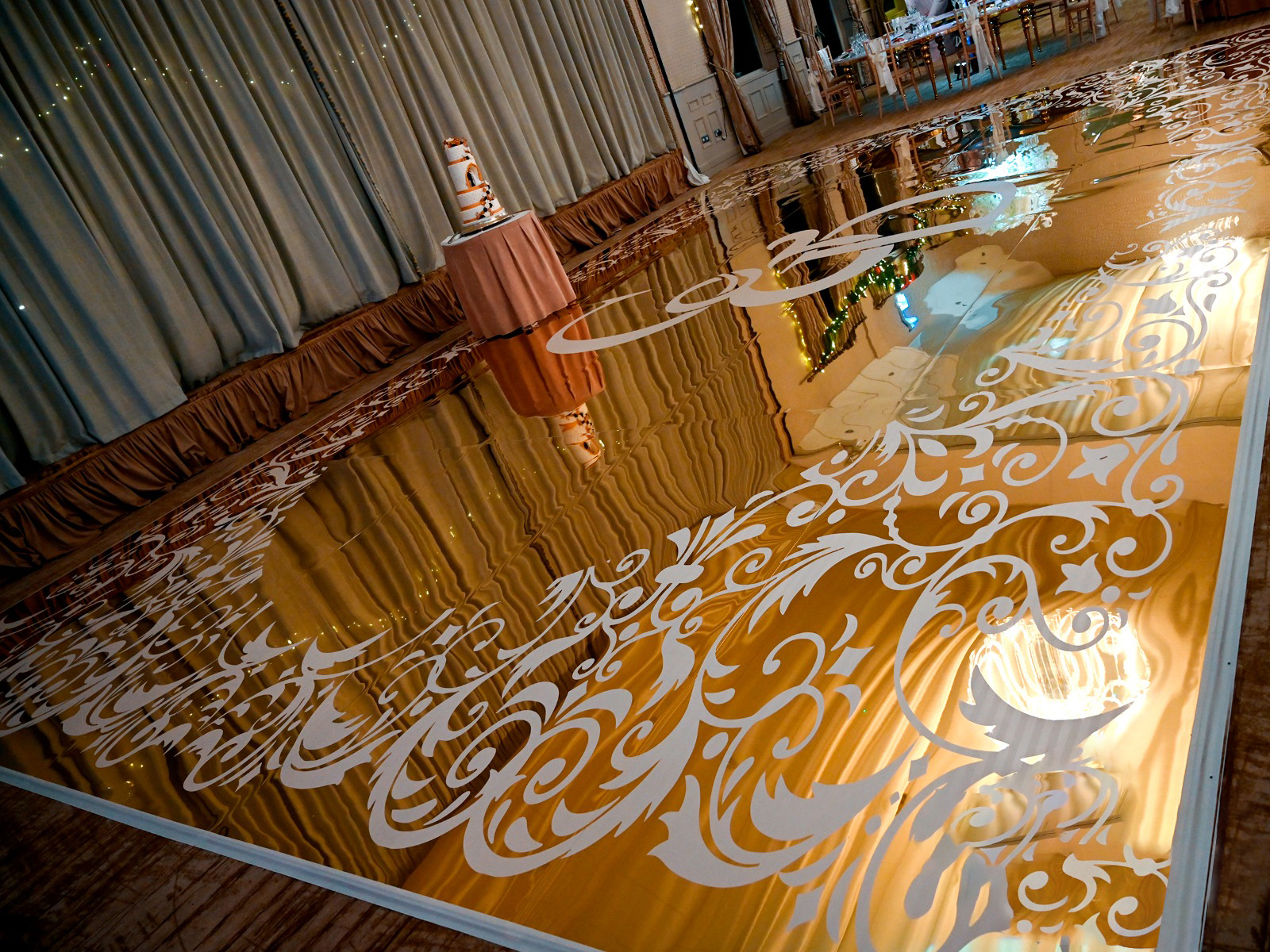 Gold Mirror Dance Floor