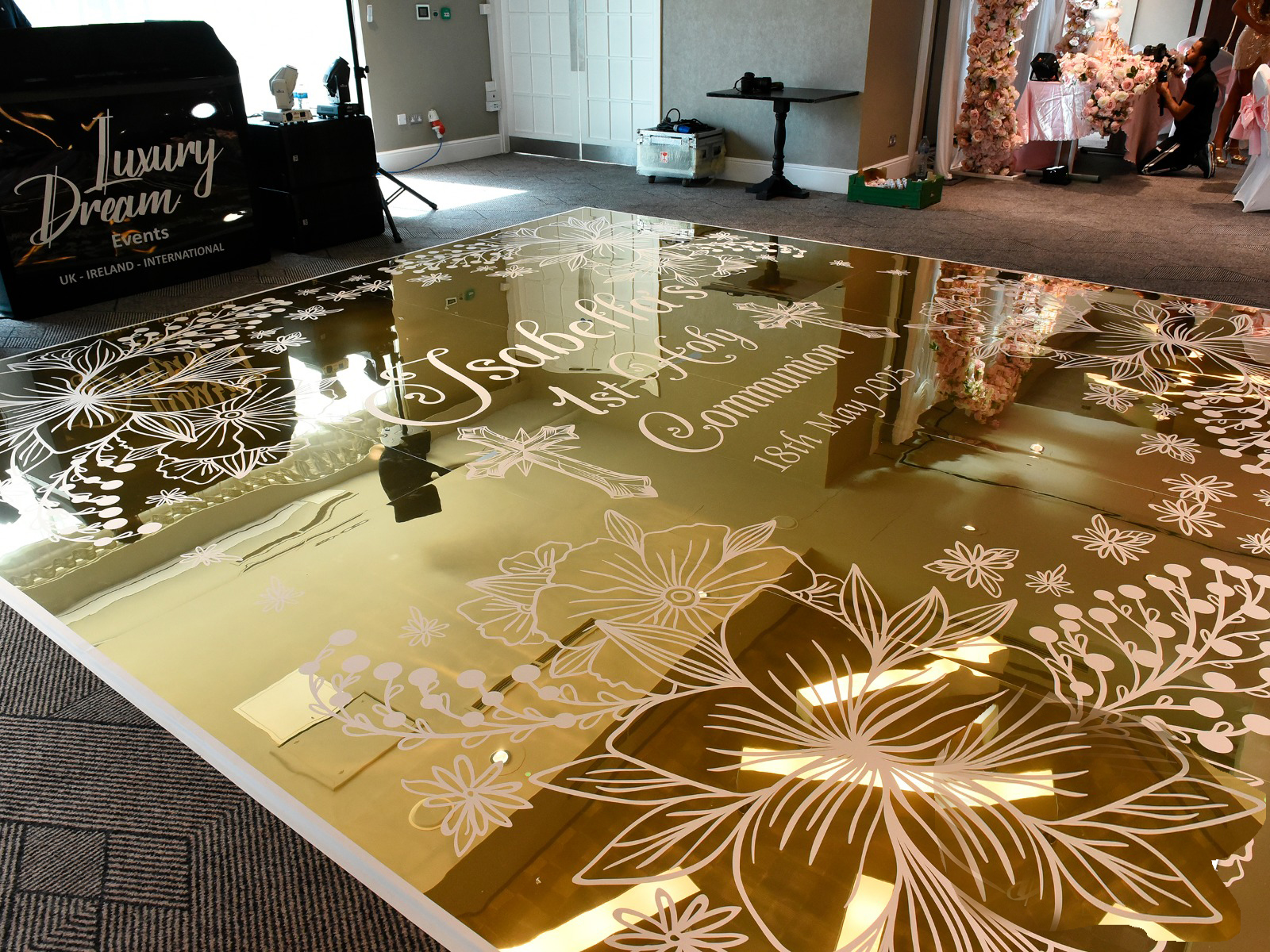 Gold Mirror Dance Floor