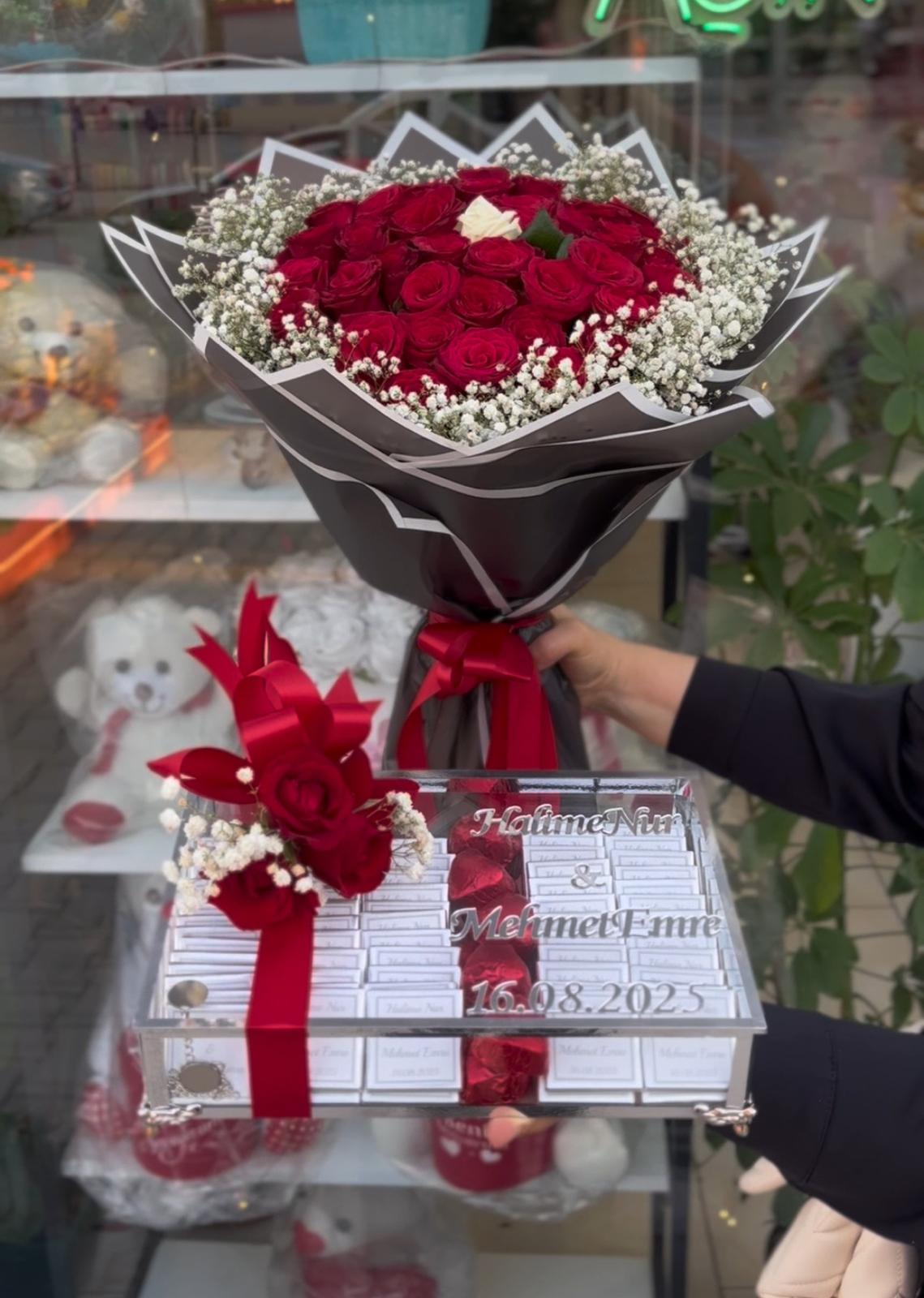 41'Li Gül ve Çikolatası