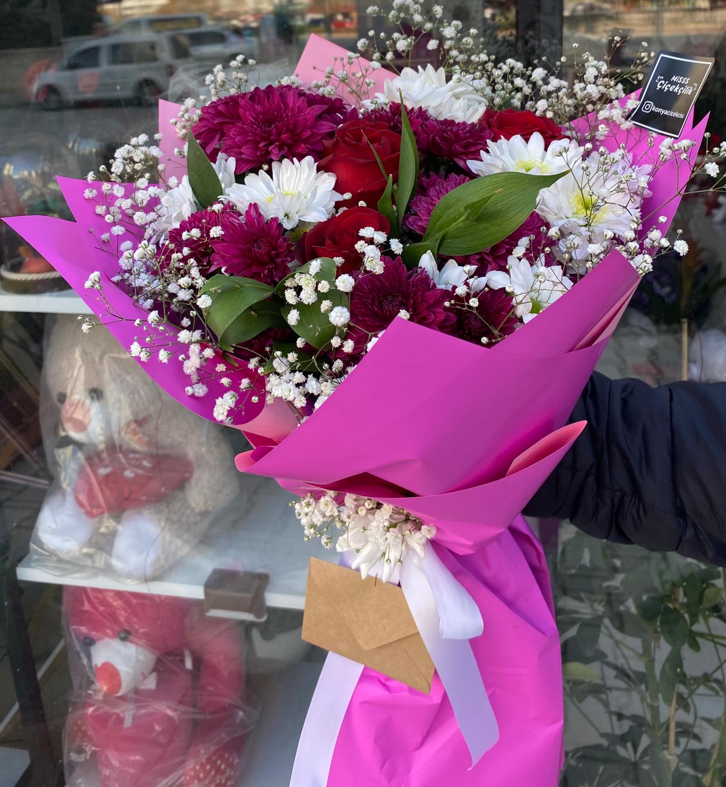 Renkli Çiçek Buketi