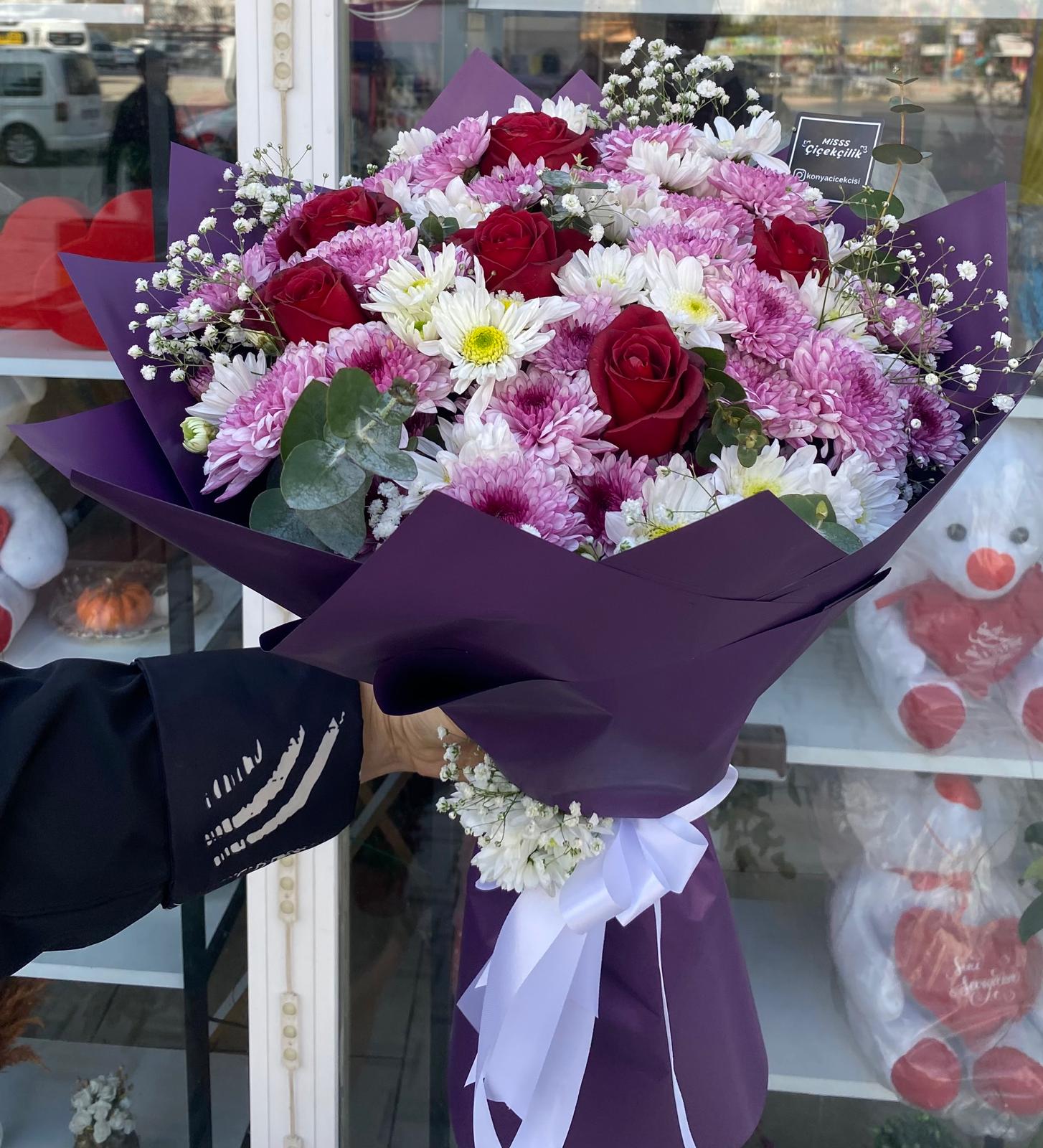 Renkli Çiçek Buketi