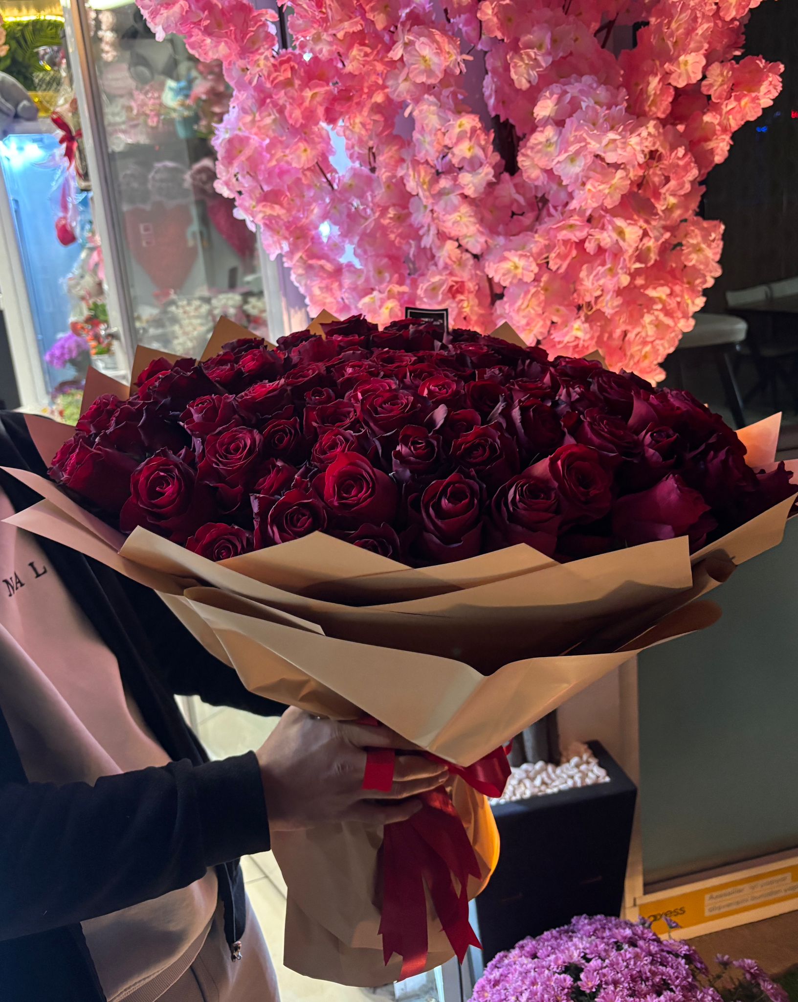 101' Li Kırmızı Gül Buketi