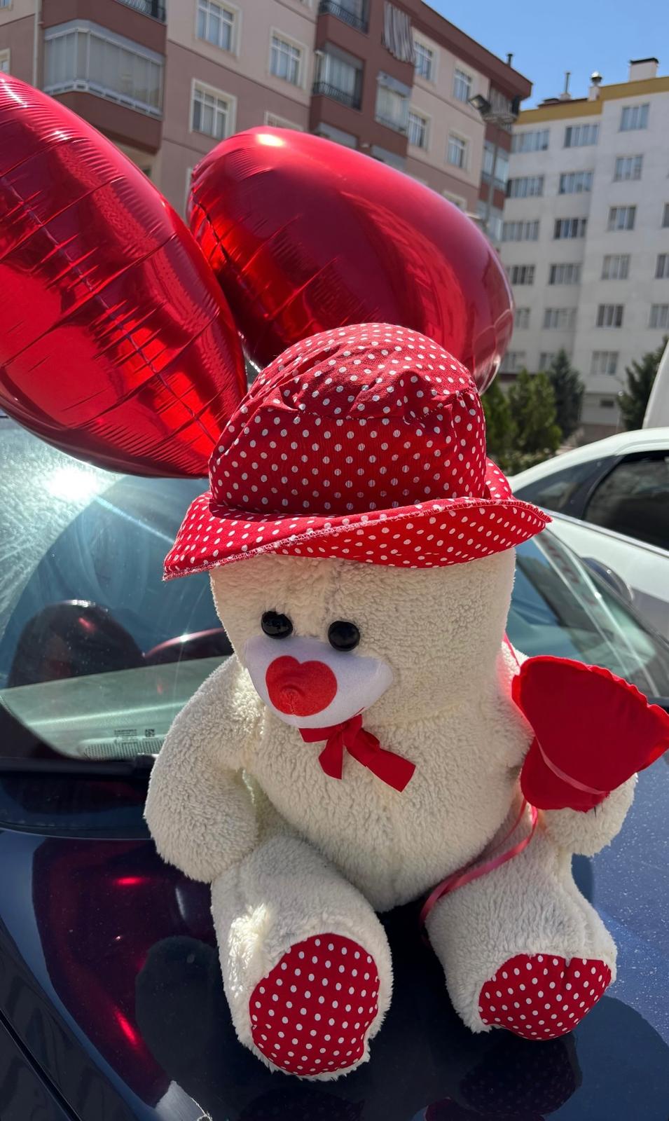 Ayıcık ve Uçan Kalpli Balon