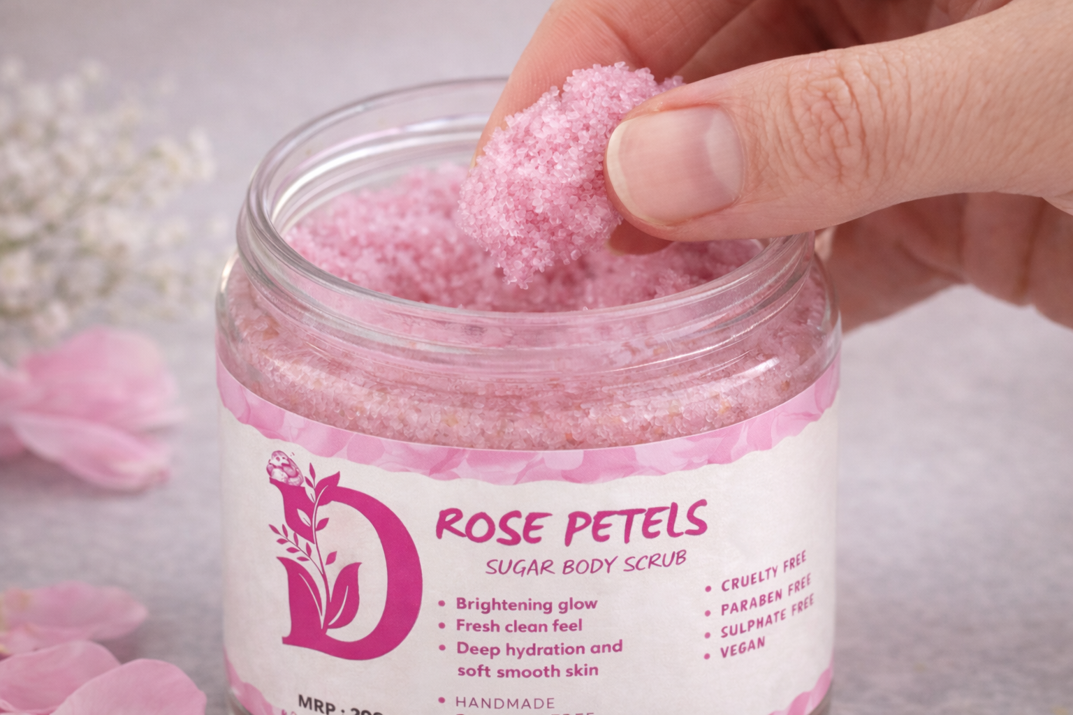 Rose Petals Sugar Body Scrub