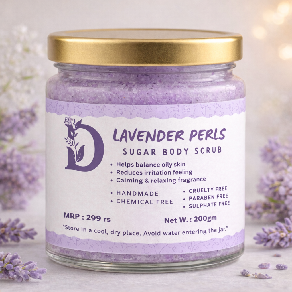 Lavender Perls Premium Lavender Sugar Scrub