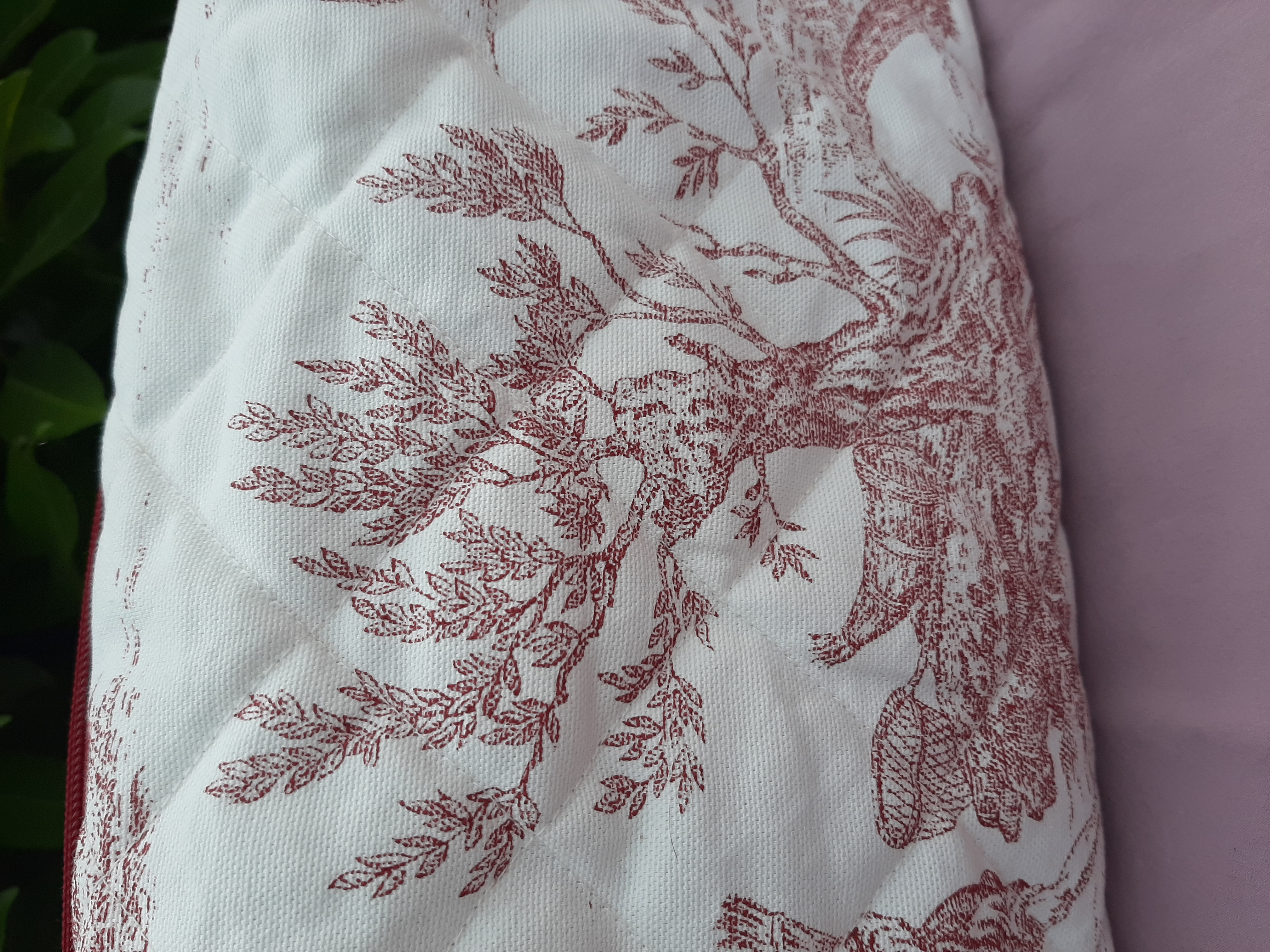 Trousse de toilette toile de jouy 
