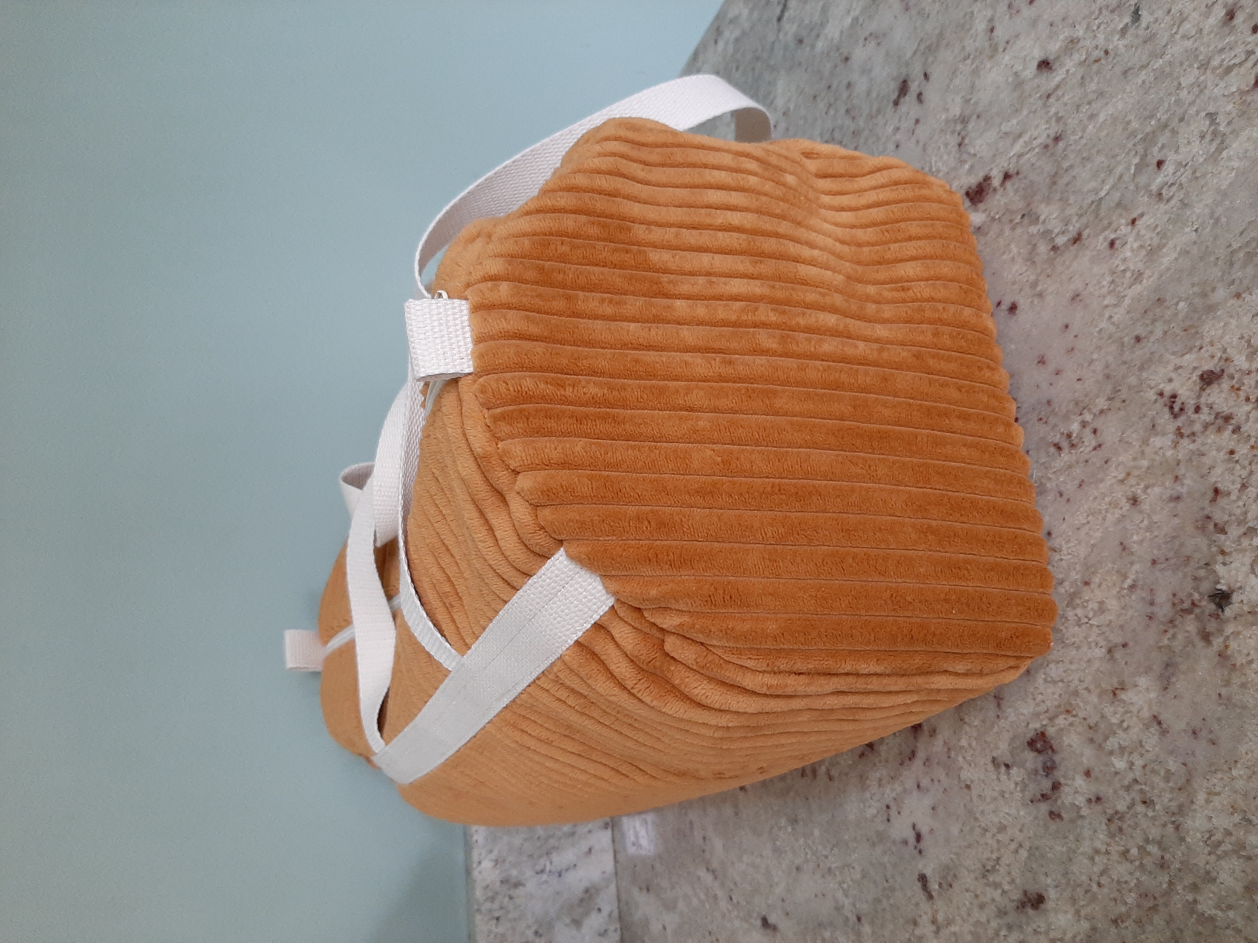 Sac polochon en velours côtelé