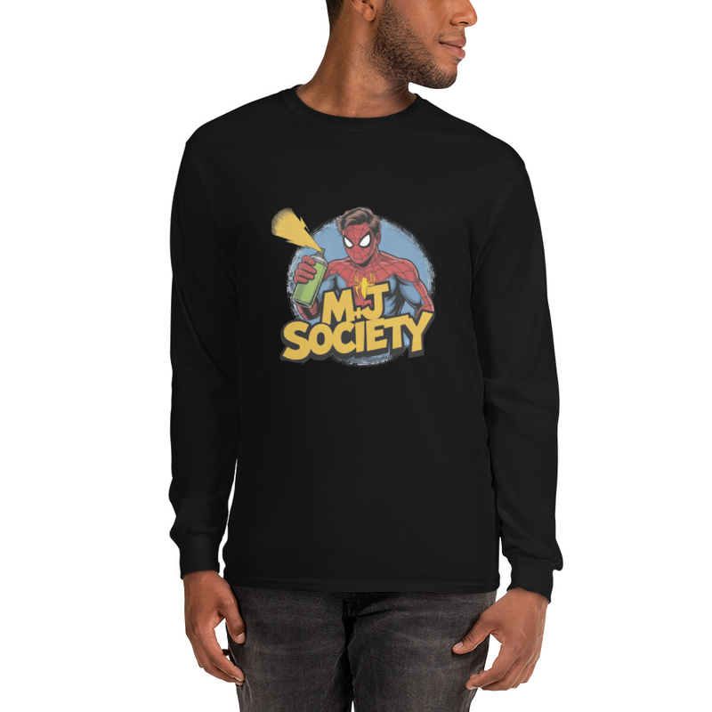 Graffiti Superhero Men’s Long Sleeve Shirt