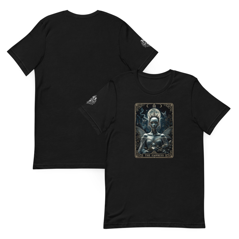 Gothic Fairy Tarot Tee, Dark Fairycore Whimsigoth Tarot Card Unisex Graphic Shirt