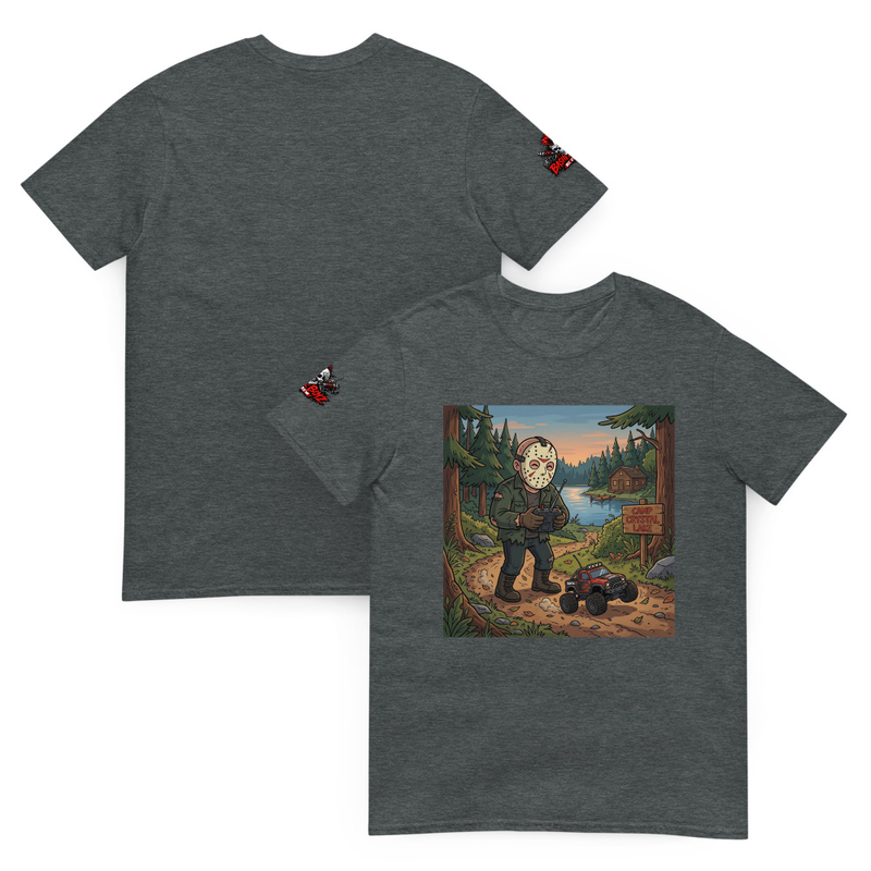 RC Horror Slasher Tee, Jason RC Car Graphic Unisex Shirt, Halloween RC Hobbyist Gift