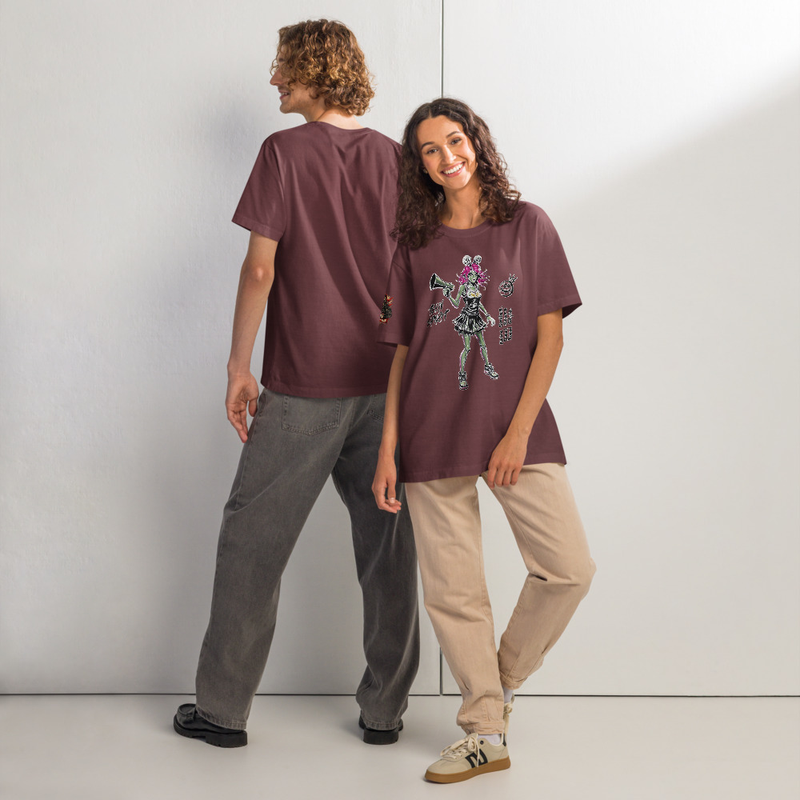 Oversized Punk Teen Spirit Graphic Tee, Zombie Streetwear Shirt, Goth Grunge Skater Unisex T-Shirt