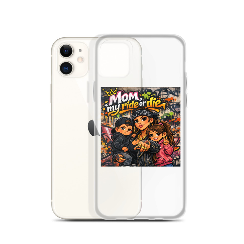 Mom Ride or Die Clear Case for iPhone®