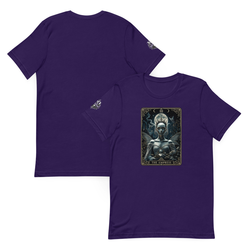 Gothic Fairy Tarot Tee, Dark Fairycore Whimsigoth Tarot Card Unisex Graphic Shirt