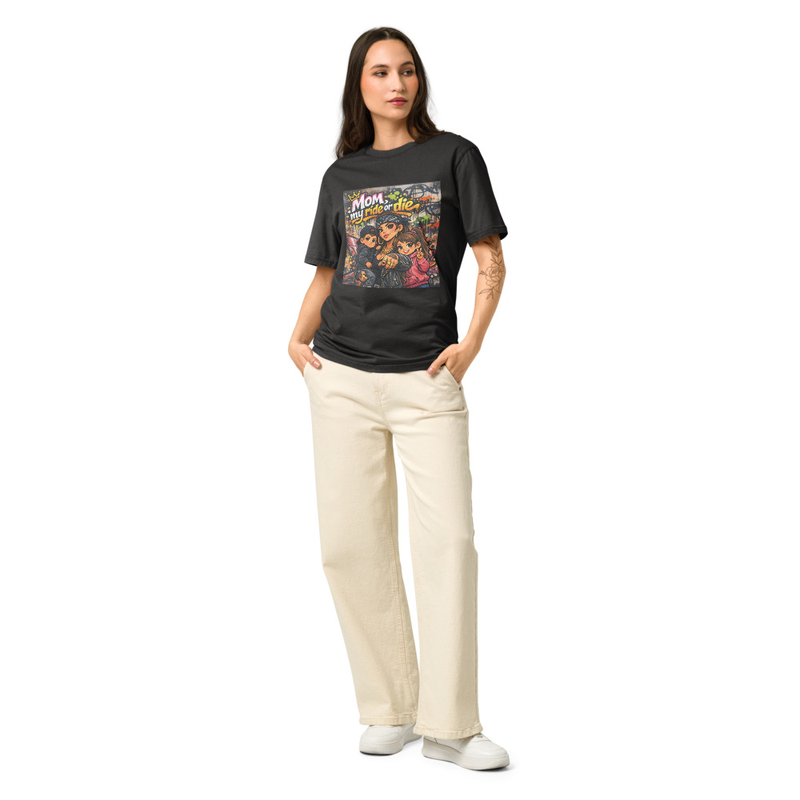 Mom My Ride or Die - Vintage T-Shirt 