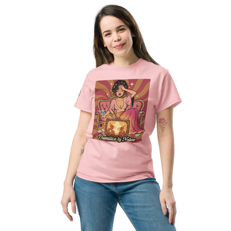 Dramatica by Nature Shirt, Funny Latina Tee, Chicana Novela Graphic, Retro Telenovela Aesthetic, Latina Gift for Her