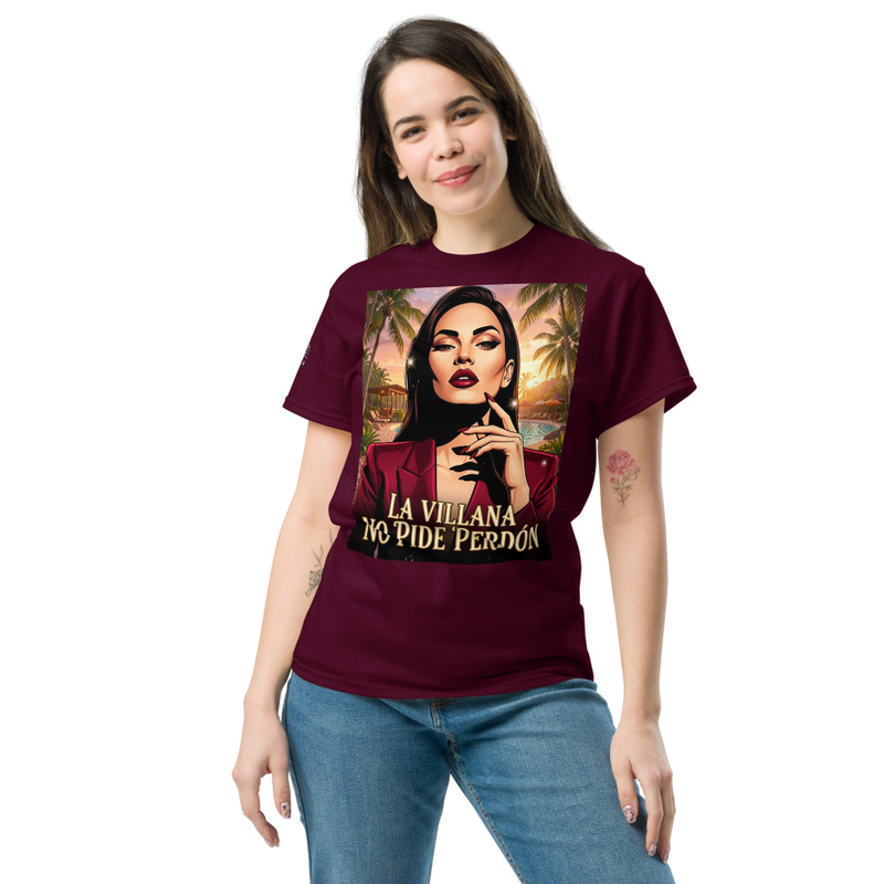 La Villana No Pide Perdon Shirt, Funny Latina Tee, Telenovela Meme Graphic, Hispanic Villain Era Aesthetic, Latina Gift