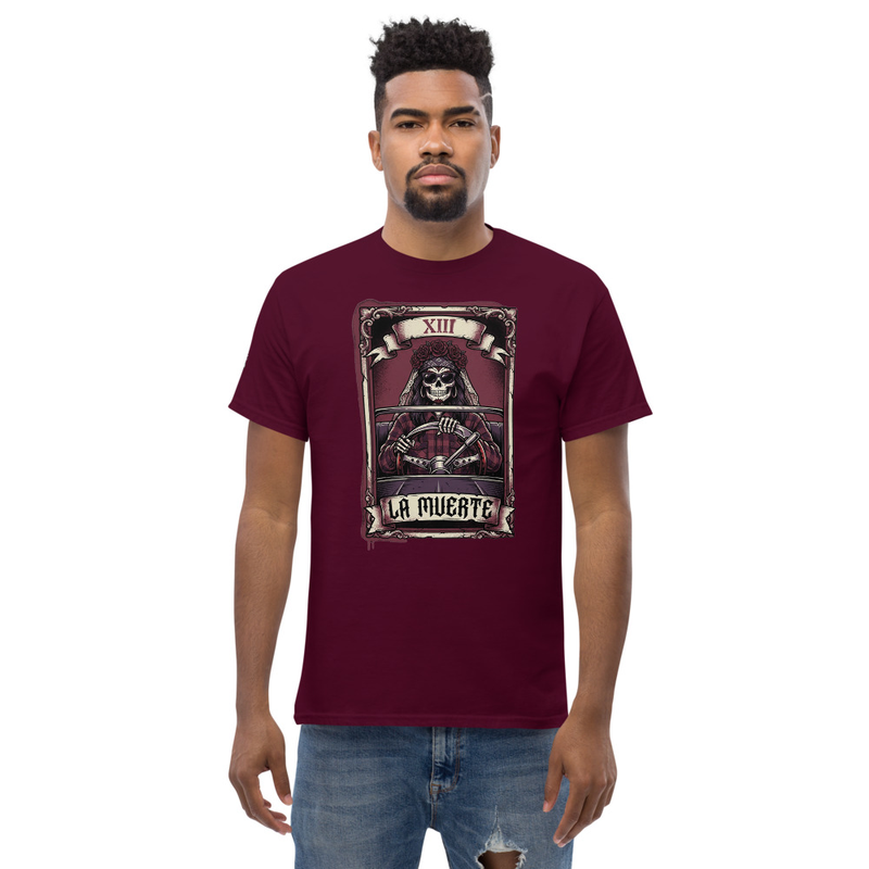The Cruiser Tarot Tee, Cholo Lowrider Shirt, Chicano Streetwear Graphic Tee, Pachuco Fedora T-Shirt, Vintage Lowrider Culture Gift