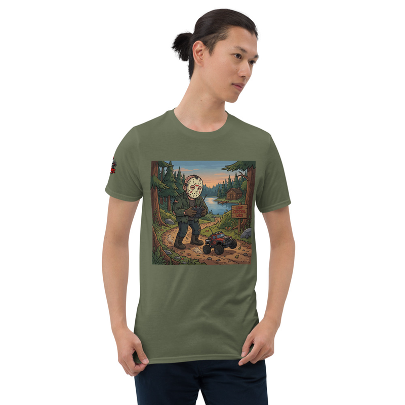 RC Horror Slasher Tee, Jason RC Car Graphic Unisex Shirt, Halloween RC Hobbyist Gift