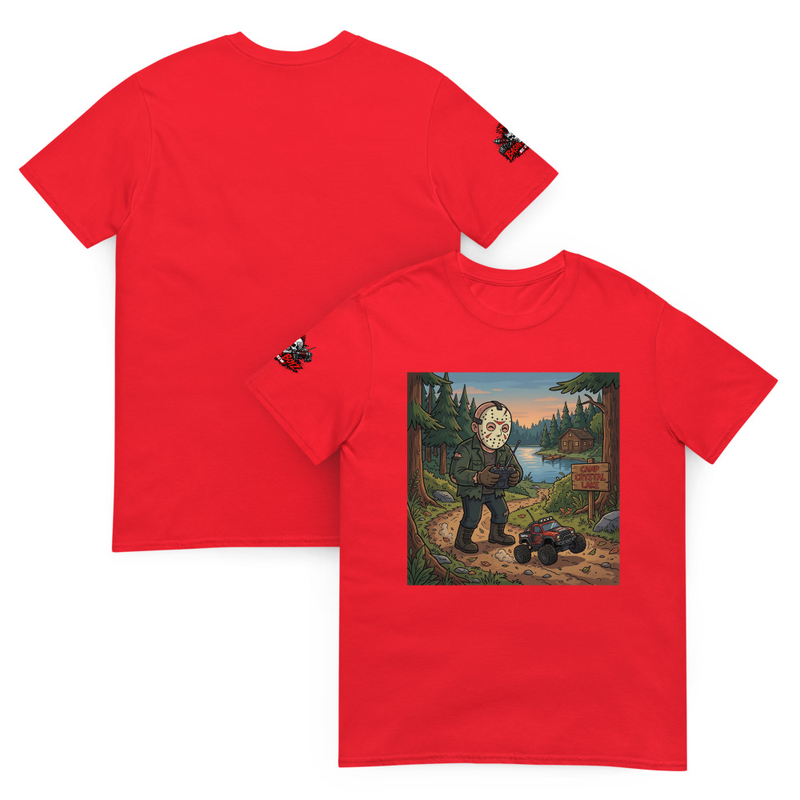 RC Horror Slasher Tee, Jason RC Car Graphic Unisex Shirt, Halloween RC Hobbyist Gift