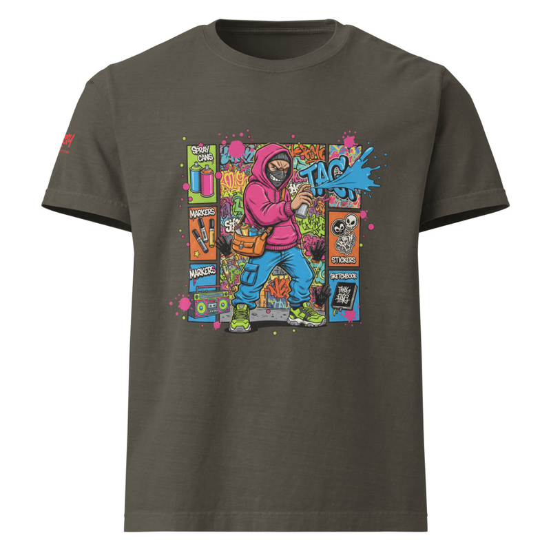 Graffiti Artist Starter Pack Tee, Street Art Comic Graphic, Urban Streetwear Shirt, Spray Can Design, Gift for Artists