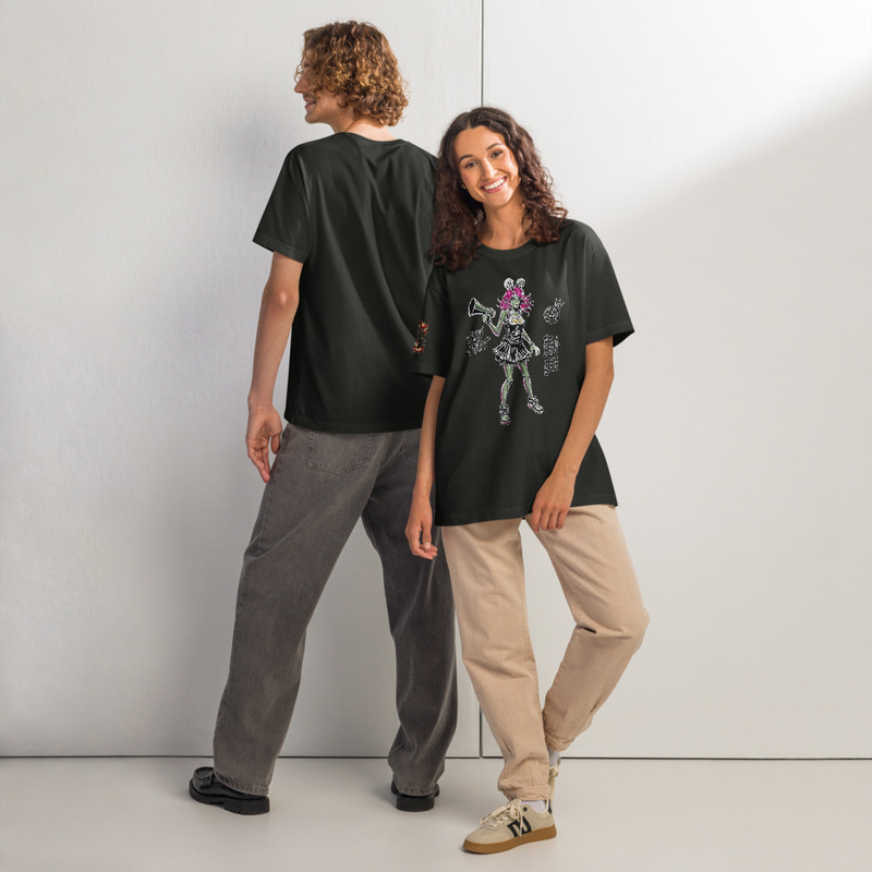 Oversized Punk Teen Spirit Graphic Tee, Zombie Streetwear Shirt, Goth Grunge Skater Unisex T-Shirt
