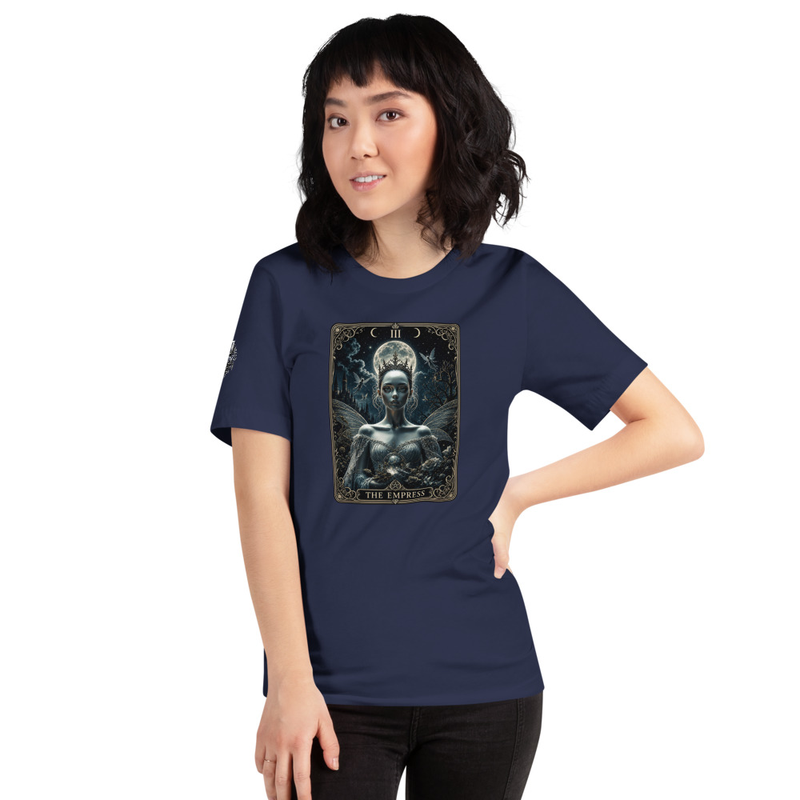 Gothic Fairy Tarot Tee, Dark Fairycore Whimsigoth Tarot Card Unisex Graphic Shirt