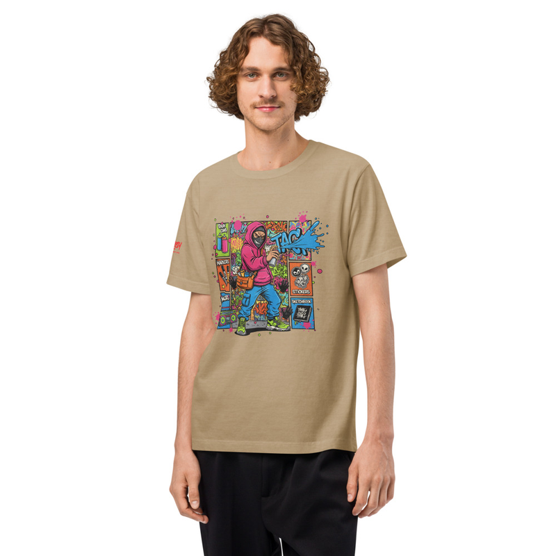 Graffiti Artist Starter Pack Tee, Street Art Comic Graphic, Urban Streetwear Shirt, Spray Can Design, Gift for Artists