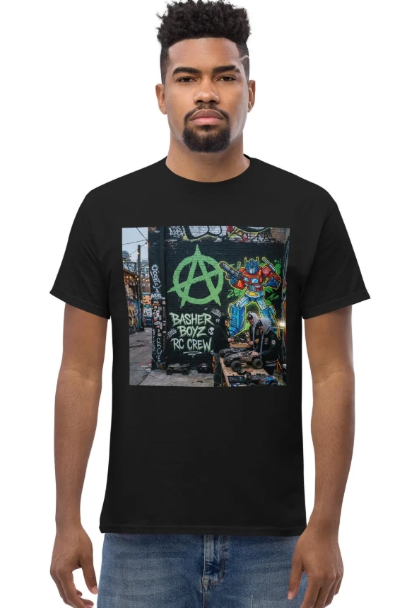 RC Racing Graffiti Mural Anarchy Tee, RC Car Streetwear Graphic Unisex Shirt, RC Hobbyist Gift