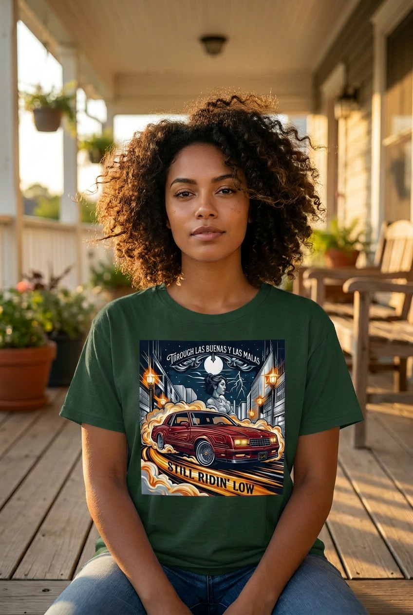 87 Monte Carlo SS Lowrider T-Shirt – Chicano Urban Streetwear Spanglish Graphic Tee