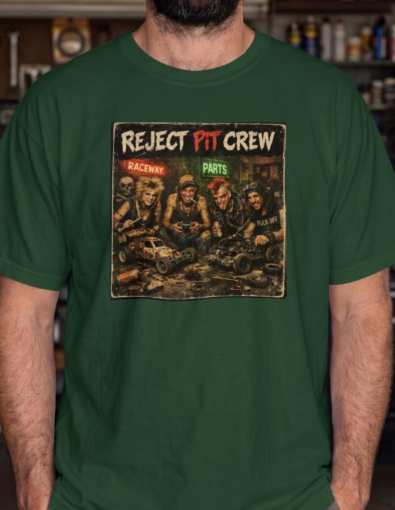 RC Pit Crew graphic tee, funny rc car shirt, punk rc basher streetwear, grunge graphic, rc hobby gift
