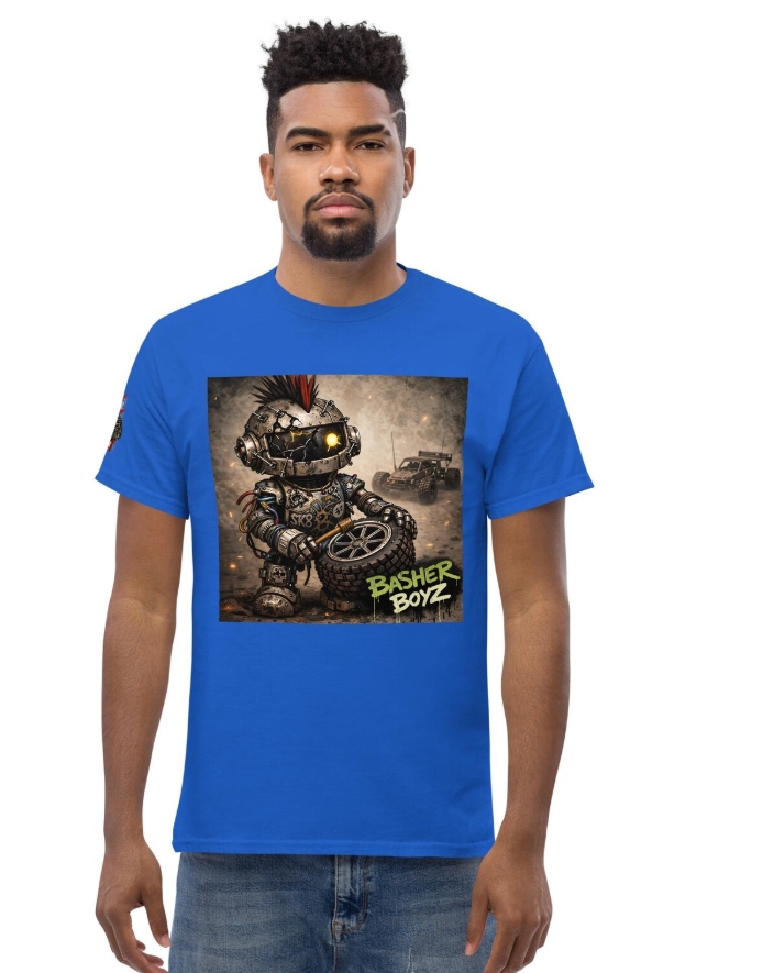 Punk Robot Graphic Tee, Mech RC Basher Shirt, Broken Bot Streetwear, Grunge Punk Graphic, Funny RC Gift
